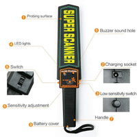 Hand-Held Metal Detector - 60Mm Detection Distance