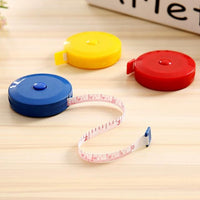 4-Pack Mini Retractable Tape Measure - 1.5M Plastic Cute Automatic (Random Color Delivery)