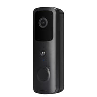 Wireless Smart Doorbell With Two-Way Intercom & Night Vision - Battery Powered - Black