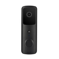 Wireless Smart Doorbell With Two-Way Intercom & Night Vision - Battery Powered - Black