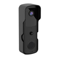 Wireless Smart Doorbell With Two-Way Intercom & Night Vision - Battery Powered - Black