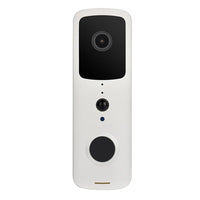 Wireless Smart Doorbell With Two-Way Intercom & Night Vision - Battery Powered - Black