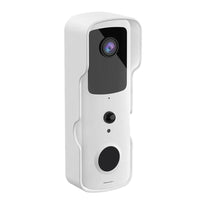 Wireless Smart Doorbell With Two-Way Intercom & Night Vision - Battery Powered - Black