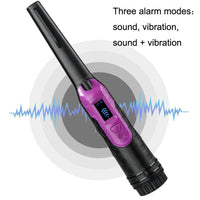 Small Handheld Metal Detector for Outdoor Treasure Hunting - Black Purple