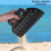 Black Metal Detector Scoop and Shovel Set for Digging