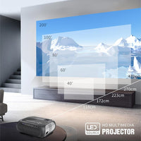 Portable Home Theater Projector - 200 Ansi Lumens - 1080P Hd - Basic Version