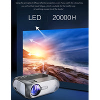 720P Home Theater Projector - 200 Ansi Lumens - Silver Grey