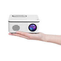 Portable Mini Projector - 80 Lumens 1080P Support 320X240 Pixels - White