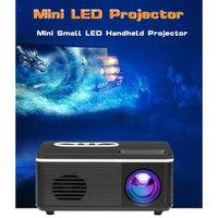 Portable Mini Projector - 80 Lumens 1080P Support 320X240 Pixels - White