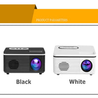 Portable Mini Projector - 80 Lumens 1080P Support 320X240 Pixels - White