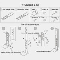 Wall-mounted Vacuum Cleaner Holder for Dyson V6 V7 V8 V10 - no Drilling Needed