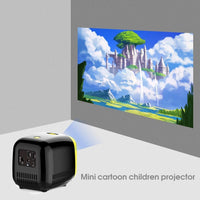 Portable Mini Led Projector With Speaker For Children'S Home Use - Black