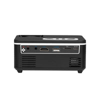 Portable Mini Projector - 80 Lumens 1080P Support 320X240 Pixels - Black