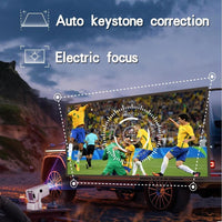 Portable Android 11 Wifi Projector - 720P Home Use - Rk3326