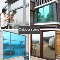 70Cm Uv Reflective One Way Privacy Window Film Sticker - Gold