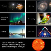 High Definition Astronomical Telescope with Tripod and Phone Clip - White