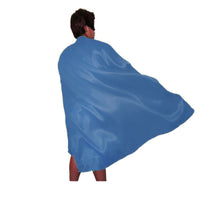 ADULT CAPE Costume Cloak Halloween Fancy Dress Coat Jacket Superhero Book Week - Blue