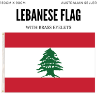 Lebanon Lebanese Country Flag Heavy Duty Outdoor - 150cm x 90cm