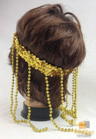 CLEOPATRA HEADPIECE Egyptian Beaded Headband Headdress Fancy Costume Sequin