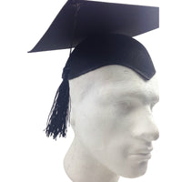 GRADUATION HAT Mortar Board Graduate Bachelor Academic Cap School - Black