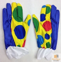 CLOWN GLOVES Costume Fancy Dress Circus Fancy Dress Halloween Funny One Size