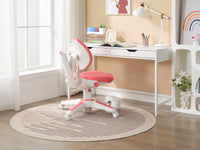Ergonomic Children Kids Study Desk and Chair Set Height Adjustable - Pink