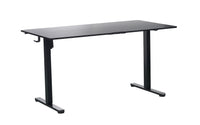 140 x 70cm Electric Standing Desk Height Adjustable Motorised Electric Sit Stand in Black