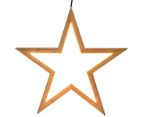 Ceiling Bamboo Star LED Hanging Lamp Natural Home Decor Lighting Pendant - Natural