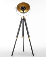 Premium Tripod Spotlight Lamp Nautical Designer Extendable Light - Matte Black
