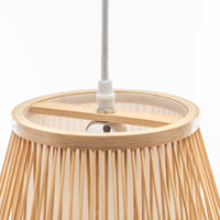 Natural Woven Bamboo Empire Pendant Lamp Hanging Light Bell Shade Boho Tropical