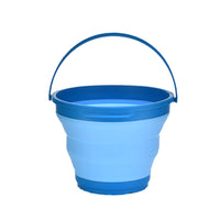 7 Litre Foldable Collapsible Silicone Bucket for Home/Hiking/Camping/Fishing - Blue