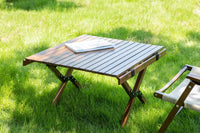 62cm Foldable Bamboo Outdoor Camping Table Waterproof Wood Wooden Travel - Small
