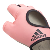 Adidas Womens Essential Gym Gloves Sports Weight Lifting Training - Pink - Large