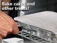 320x Aluminium Disposable Foil Food Container Trays Pans w/ Lids Covers Bulk 22x15x4.5cm