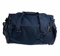 44L Travel Foldable Duffel Bag Gym Sports Luggage Travel Foldaway D-Zip Top School Bags - Navy