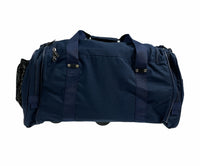 44L Travel Foldable Duffel Bag Gym Sports Luggage Travel Foldaway D-Zip Top School Bags - Navy