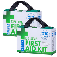 2x 210PCS EMERGENCY FIRST AID KIT Medical Travel Set Workplace Office ARTG BULK