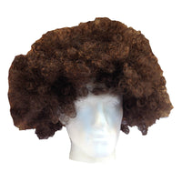 DELUXE AFRO WIG Curly Hair Costume Party Fancy Disco Circus 70s 80s Dress Up - Brown