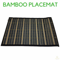 BAMBOO PLACEMAT Dinner Table Decor Party Natural Party 45x30cm Place Mat