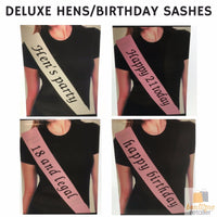 Hen's Night Bridal Sash Bride Happy Birthday 18th 21st Party Night Girls