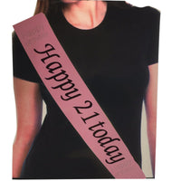 Hen's Night Bridal Sash Bride Happy Birthday 18th 21st Party Night Girls