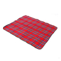 Picnic Rug Mat Blanket Outdoor Camping Waterproof Throw Travel Fleece Plaid - Assorted