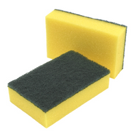 36x Scourer Sponges Strong Commercial Grade Regular Duty 15x10x3cm Bulk