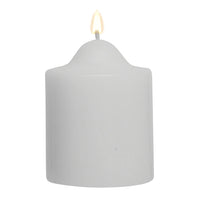 48x Premium Church Candle Pillar Candles White Unscented Lead Free 24Hrs - 5*10cm