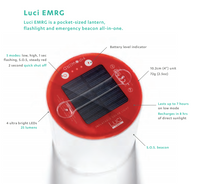 INFLATABLE SOLAR LIGHT by MPOWERD Luci Camping Lantern Waterproof - EMRG