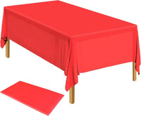 Table Cloth Cover Reusable & Washable Xmas Party 137cm x 274cm (54"x108") in Red