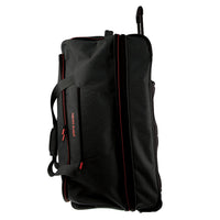 140L Pierre Cardin Trolley Bag Medium Soft Travel Luggage Wheeled Duffle - Black