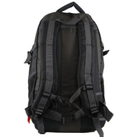 Pierre Cardin Mens Nylon Travel & Sport Medium Backpack Bag in Grey/Black