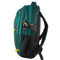 Pierre Cardin Mens Backpack Bag RFID Pocket Nylon Travel Sport Large - Green