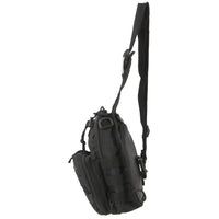 Pierre Cardin Cross Body Tactical Sling Bag Rucksack Army Style in Black